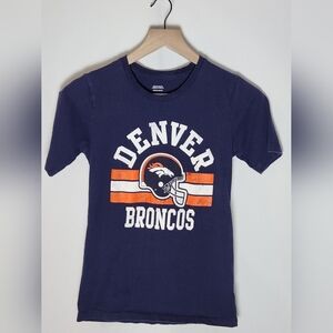 Denver Broncos Kids Navy Blue T-Shirt Girls 10/12